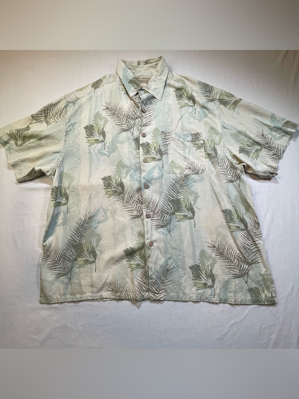 Island Republic Vintage XXL 100% Silk Hawaiian Floral Aloha Shirt